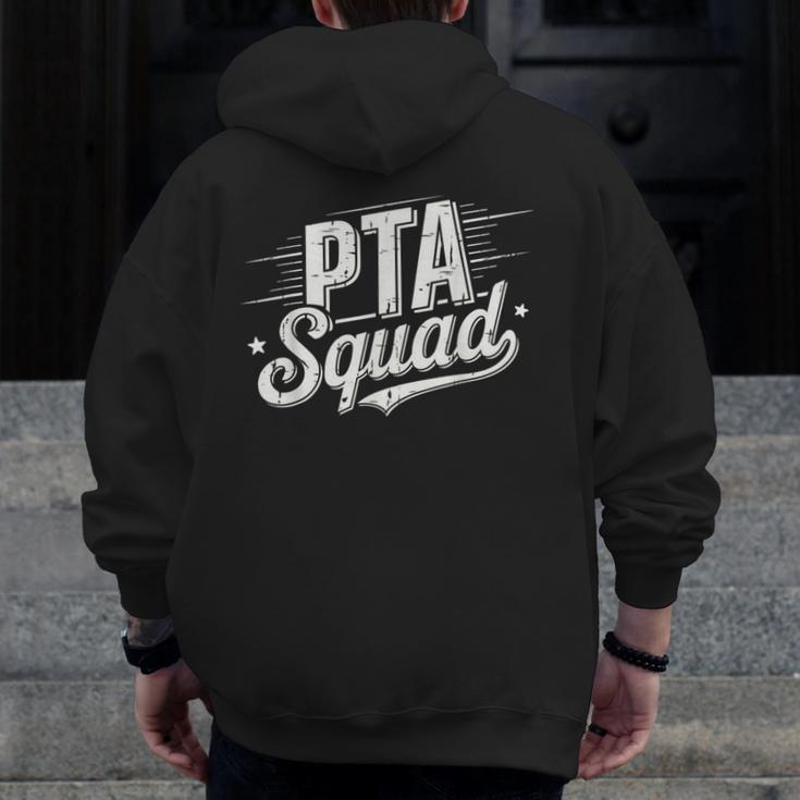 PTA Squad Parent Teacher Association Back To School Teacher Men Zip Up Hoodie Back Print, funny design PTA Squad Parent Teacher Association Back To School Teacher Men Zip Up Hoodie Back Print, funny design