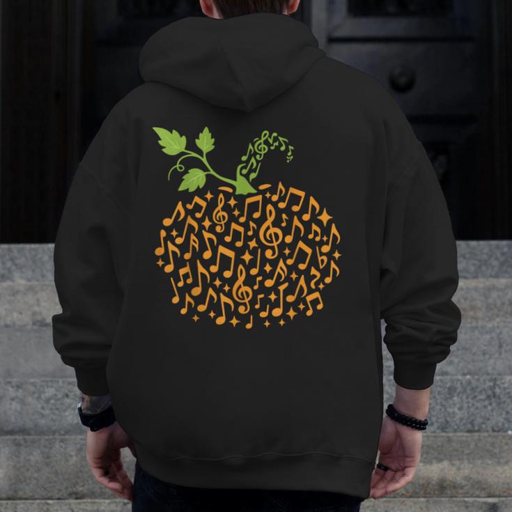 Pumpkin Music Notes Fall Teacher Autumn Halloween Men Zip Up Hoodie Back Print, funny design Pumpkin Music Notes Fall Teacher Autumn Halloween Men Zip Up Hoodie Back Print, funny design