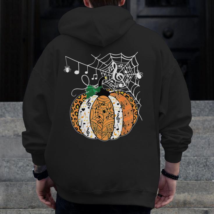 Pumpkin Music Teacher Halloween Fall Music Notes Autumn Men Zip Up Hoodie Back Print, funny design Pumpkin Music Teacher Halloween Fall Music Notes Autumn Men Zip Up Hoodie Back Print, funny design