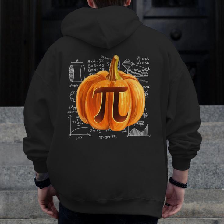 Pumpkin Pie Halloween Thanksgiving Math Teacher Pi Day Men Zip Up Hoodie Back Print, funny design Pumpkin Pie Halloween Thanksgiving Math Teacher Pi Day Men Zip Up Hoodie Back Print, funny design
