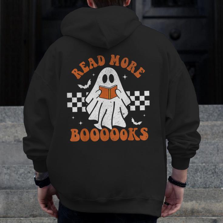 Read More Books Cute Ghost Reading Book Teacher Halloween Men Zip Up Hoodie Back Print, funny design Read More Books Cute Ghost Reading Book Teacher Halloween Men Zip Up Hoodie Back Print, funny design