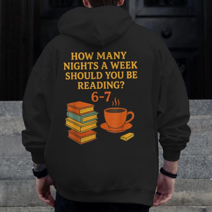 Reading 67 Meme English Teacher 6 7 Book Lover Humor Men Zip Up Hoodie Back Print, English Teacher Gifts, funny design