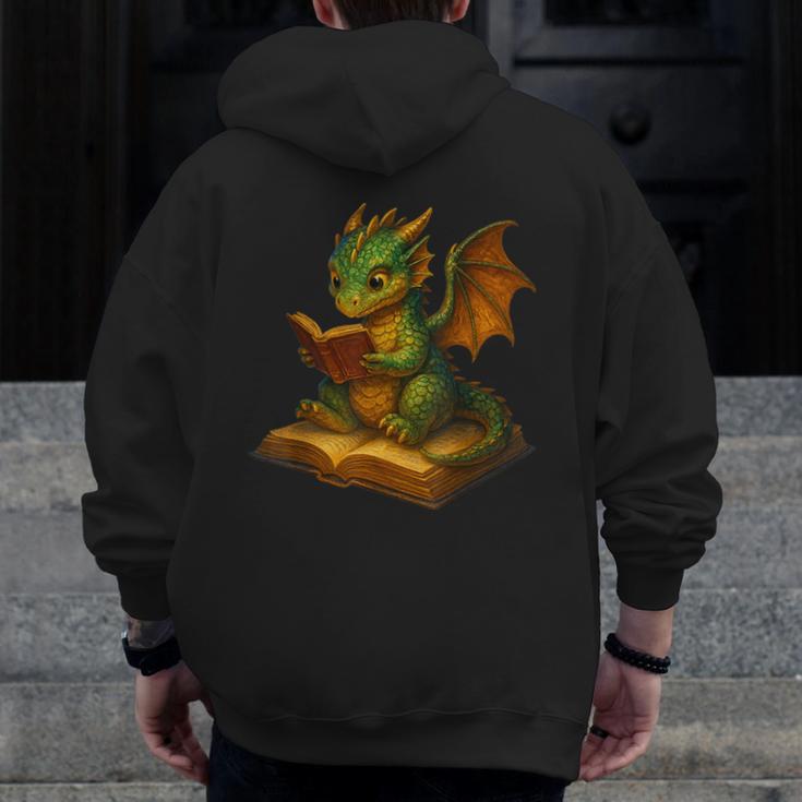 Reading Dragon Shirt For Bookish Teacher Librarian Bookworm Men Zip Up Hoodie Back Print, funny design Reading Dragon Shirt For Bookish Teacher Librarian Bookworm Men Zip Up Hoodie Back Print, funny design