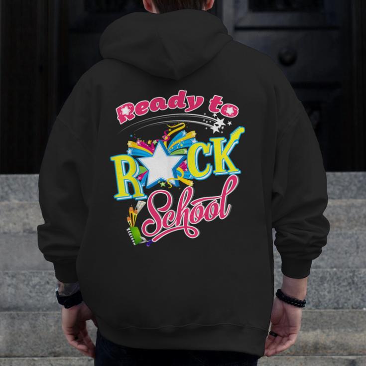 Ready To Rock School Shirt Students And Teachers Men Zip Up Hoodie Back Print, funny design Ready To Rock School Shirt Students And Teachers Men Zip Up Hoodie Back Print, funny design