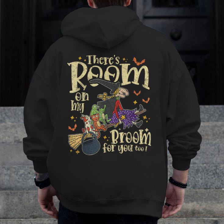 There's Room On My Broom For You Too Teacher Halloween Men Zip Up Hoodie Back Print, funny design There's Room On My Broom For You Too Teacher Halloween Men Zip Up Hoodie Back Print, funny design