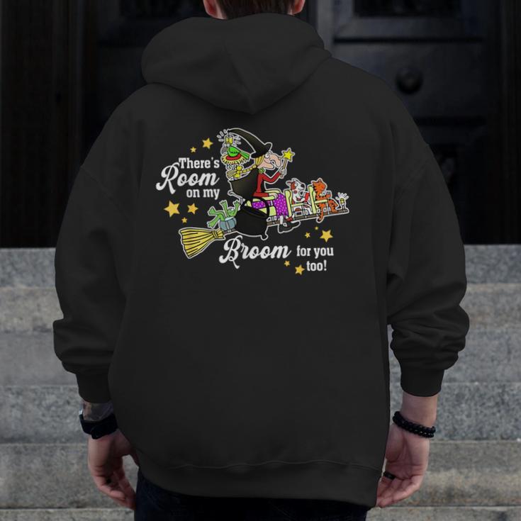 There's Room On My Broom For You Too Teacher Halloween Men Zip Up Hoodie Back Print, funny design There's Room On My Broom For You Too Teacher Halloween Men Zip Up Hoodie Back Print, funny design