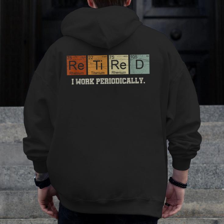 Retired Chemistry Teacher Science Retirement Chemistry Men Zip Up Hoodie Back Print, Science Teacher Gifts, funny design Retired Chemistry Teacher Science Retirement Chemistry Men Zip Up Hoodie Back Print, Science Teacher Gifts, funny design