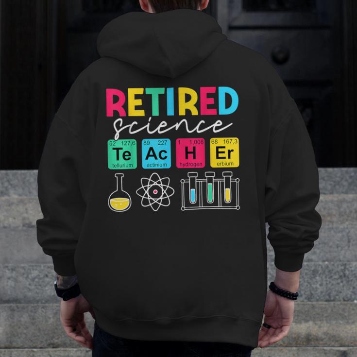 Retired Science Teacher Periodic Table Teacher Life Men Zip Up Hoodie Back Print, Science Teacher Gifts, funny design Retired Science Teacher Periodic Table Teacher Life Men Zip Up Hoodie Back Print, Science Teacher Gifts, funny design