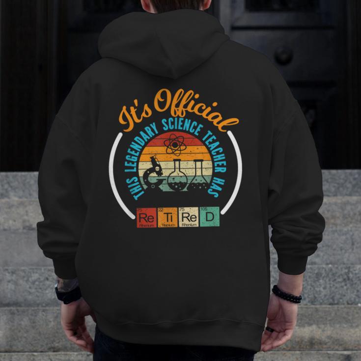Retiring Science Teacher Retirement Men Zip Up Hoodie Back Print, Science Teacher Gifts, funny design Retiring Science Teacher Retirement Men Zip Up Hoodie Back Print, Science Teacher Gifts, funny design