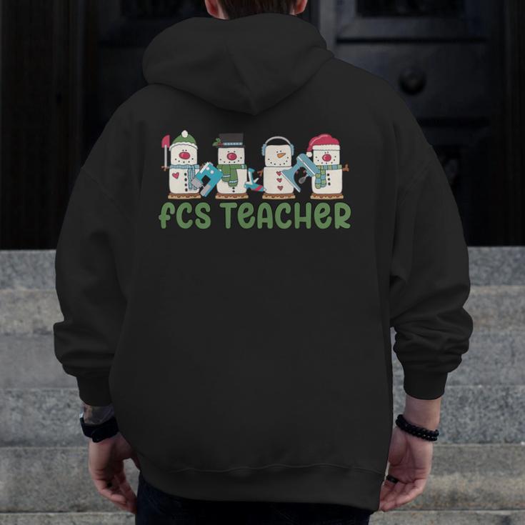 Retro Christmas Snowman FCS Teacher Family Consumer Science Men Zip Up Hoodie Back Print, Science Teacher Gifts, funny design Retro Christmas Snowman FCS Teacher Family Consumer Science Men Zip Up Hoodie Back Print, Science Teacher Gifts, funny design