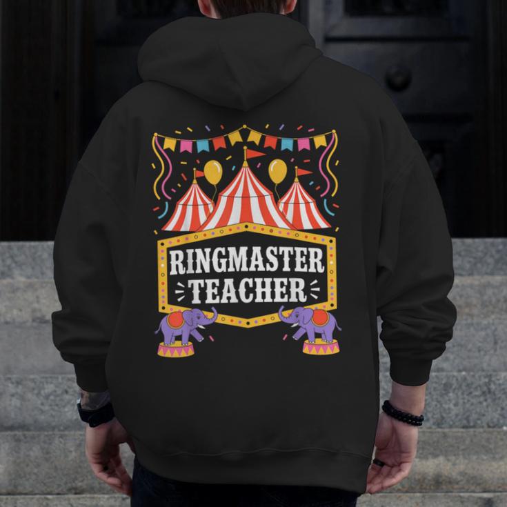 Ringmaster Teacher Circus Party Ringmaster Carnival Men Zip Up Hoodie Back Print, funny design Ringmaster Teacher Circus Party Ringmaster Carnival Men Zip Up Hoodie Back Print, funny design