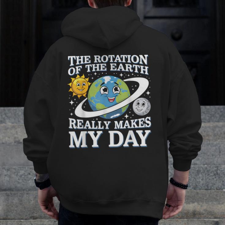 Rotation Of Earth Science Teacher Earth Day Men Women Men Zip Up Hoodie Back Print, Science Teacher Gifts, funny design Rotation Of Earth Science Teacher Earth Day Men Women Men Zip Up Hoodie Back Print, Science Teacher Gifts, funny design