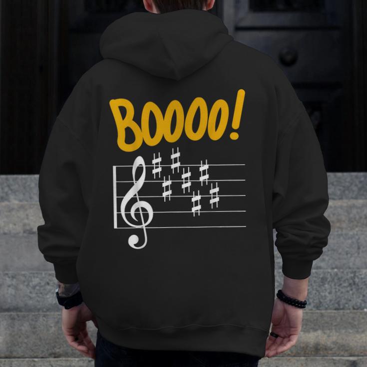 Scary Key Signature Boo Music Halloween Musician Teacher Men Women Men Zip Up Hoodie Back Print, funny design Scary Key Signature Boo Music Halloween Musician Teacher Men Women Men Zip Up Hoodie Back Print, funny design