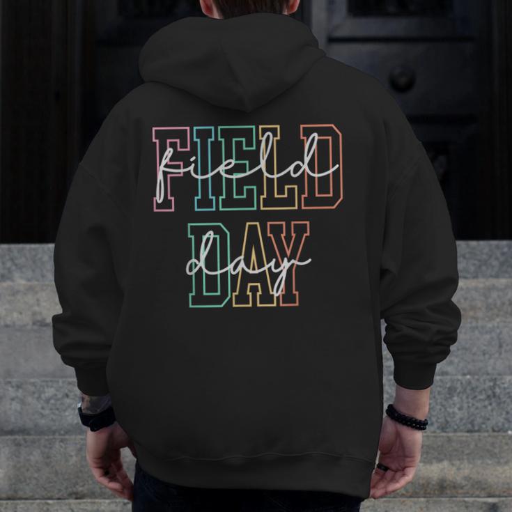 School Field Day Happy Field Day Tee Teacher Life Summer Men Zip Up Hoodie Back Print, funny design School Field Day Happy Field Day Tee Teacher Life Summer Men Zip Up Hoodie Back Print, funny design