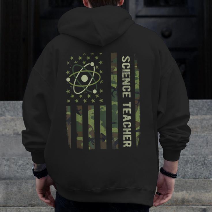 Science Teacher Camo American Flag Back To School Men Zip Up Hoodie Back Print, Science Teacher Gifts, funny design Science Teacher Camo American Flag Back To School Men Zip Up Hoodie Back Print, Science Teacher Gifts, funny design