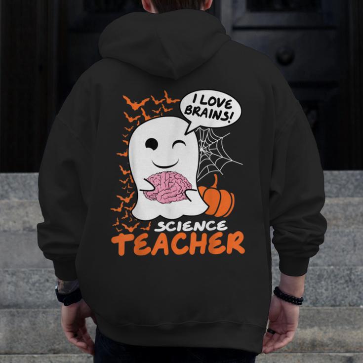 Science Teacher Cute Ghost Halloween Teacher Men Women Men Zip Up Hoodie Back Print, Science Teacher Gifts, funny design Science Teacher Cute Ghost Halloween Teacher Men Women Men Zip Up Hoodie Back Print, Science Teacher Gifts, funny design
