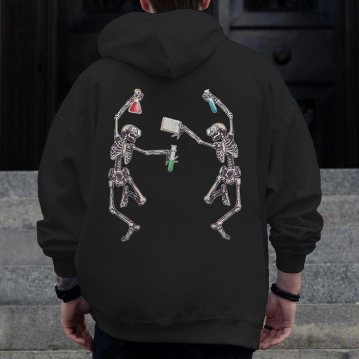 Science Teacher Dancing Skeleton Halloween Chemist Scientist Men Zip Up Hoodie Back Print, Science Teacher Gifts, funny design Science Teacher Dancing Skeleton Halloween Chemist Scientist Men Zip Up Hoodie Back Print, Science Teacher Gifts, funny design