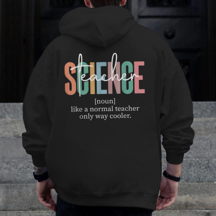 Science Teacher Definition For Women & Men Men Zip Up Hoodie Back Print, Science Teacher Gifts, funny design Science Teacher Definition For Women & Men Men Zip Up Hoodie Back Print, Science Teacher Gifts, funny design
