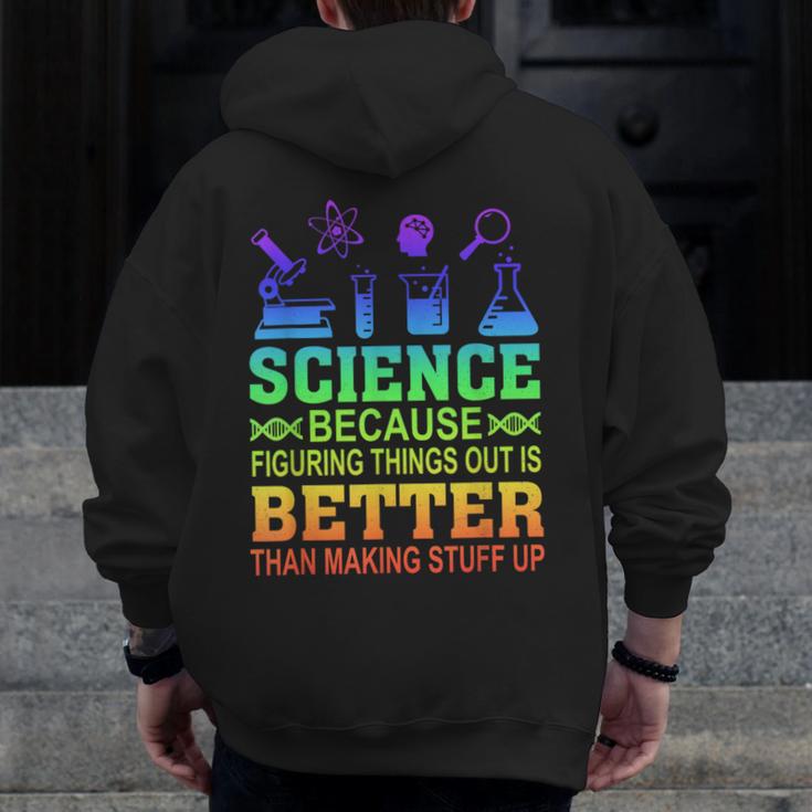 Science Teacher Because Figuring Things Out Is Better Than Men Zip Up Hoodie Back Print, Science Teacher Gifts, funny design Science Teacher Because Figuring Things Out Is Better Than Men Zip Up Hoodie Back Print, Science Teacher Gifts, funny design