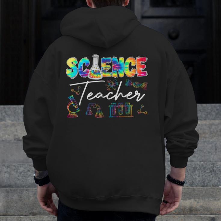 Science Teacher Tie Dye First Day Of School Back To School Men Women Girls Kids Men Zip Up Hoodie Back Print, Science Teacher Gifts, funny design Science Teacher Tie Dye First Day Of School Back To School Men Women Girls Kids Men Zip Up Hoodie Back Print, Science Teacher Gifts, funny design