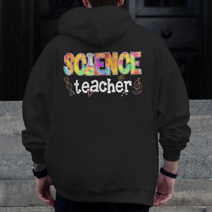 Science Teacher Tie Dye Science Teaching Back To School Men Zip Up Hoodie Back Print, Science Teacher Gifts, funny design Science Teacher Tie Dye Science Teaching Back To School Men Zip Up Hoodie Back Print, Science Teacher Gifts, funny design