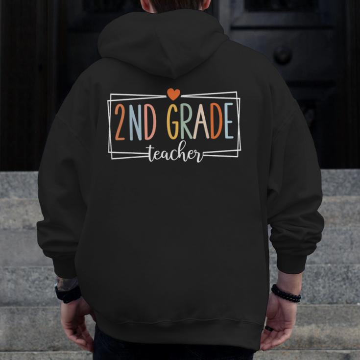 Second Grade Teacher 2nd Grade Teachers Back To School Men Zip Up Hoodie Back Print, 2nd Grade Teacher Gifts, funny design Second Grade Teacher 2nd Grade Teachers Back To School Men Zip Up Hoodie Back Print, 2nd Grade Teacher Gifts, funny design