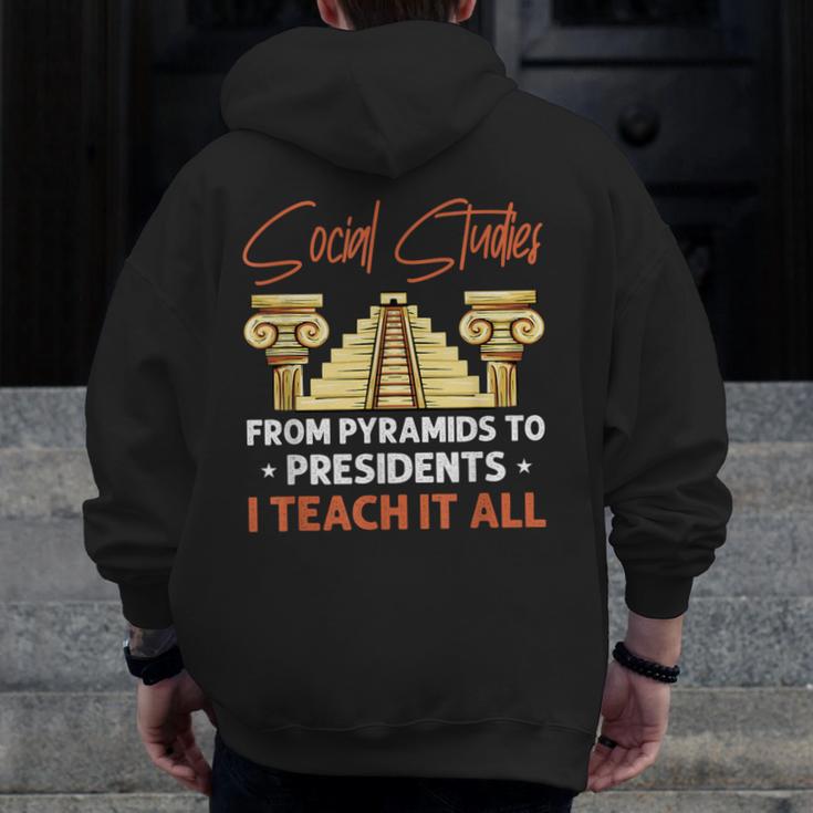 Social Studies Teacher World History Teacher Men Women Men Zip Up Hoodie Back Print, History Teacher Gifts, funny design Social Studies Teacher World History Teacher Men Women Men Zip Up Hoodie Back Print, History Teacher Gifts, funny design
