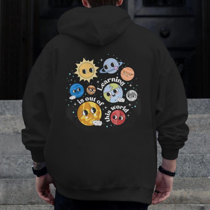 Solar System Learning Is Out Of This World Science Teacher Men Zip Up Hoodie Back Print, Science Teacher Gifts, funny design Solar System Learning Is Out Of This World Science Teacher Men Zip Up Hoodie Back Print, Science Teacher Gifts, funny design
