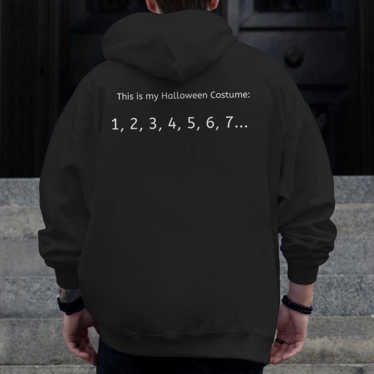 Someone You Can Count On Halloween Costume For Math Teachers Men Women Men Zip Up Hoodie Back Print, funny design Someone You Can Count On Halloween Costume For Math Teachers Men Women Men Zip Up Hoodie Back Print, funny design