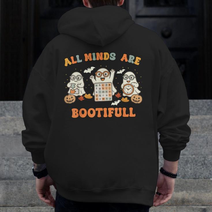Special Education All Minds SPED Teacher Ghost Halloween Men Zip Up Hoodie Back Print, funny design Special Education All Minds SPED Teacher Ghost Halloween Men Zip Up Hoodie Back Print, funny design