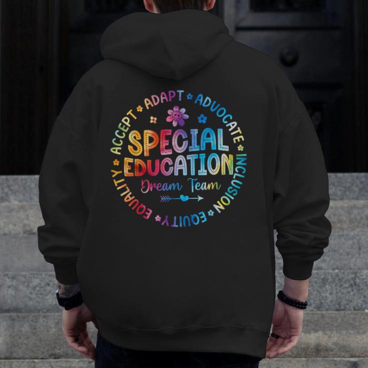 Special Education Squad Dream Team SPED Teacher Back School Men Zip Up Hoodie Back Print, funny design Special Education Squad Dream Team SPED Teacher Back School Men Zip Up Hoodie Back Print, funny design