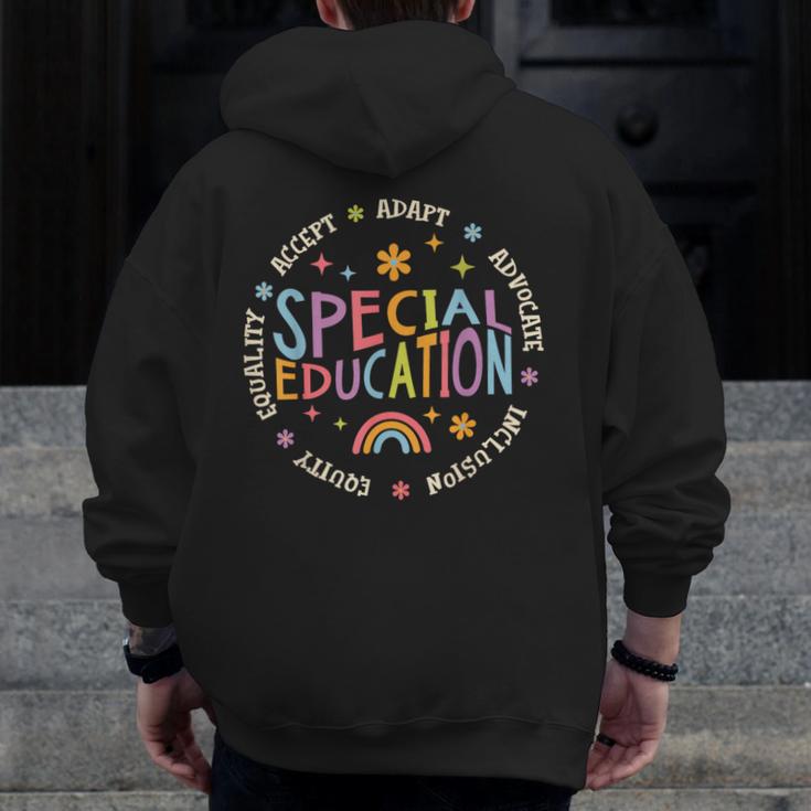 Special Education Teacher Autism Awareness For Men Women Men Zip Up Hoodie Back Print, funny design Special Education Teacher Autism Awareness For Men Women Men Zip Up Hoodie Back Print, funny design