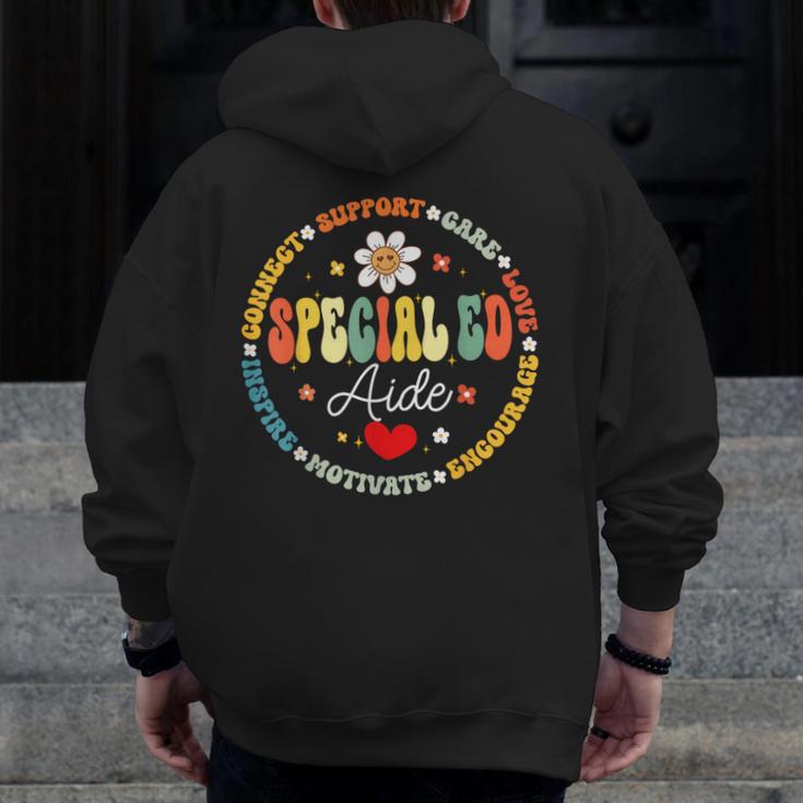Special Education Teacher Special ED Aide Life SPED Men Zip Up Hoodie Back Print, funny design Special Education Teacher Special ED Aide Life SPED Men Zip Up Hoodie Back Print, funny design