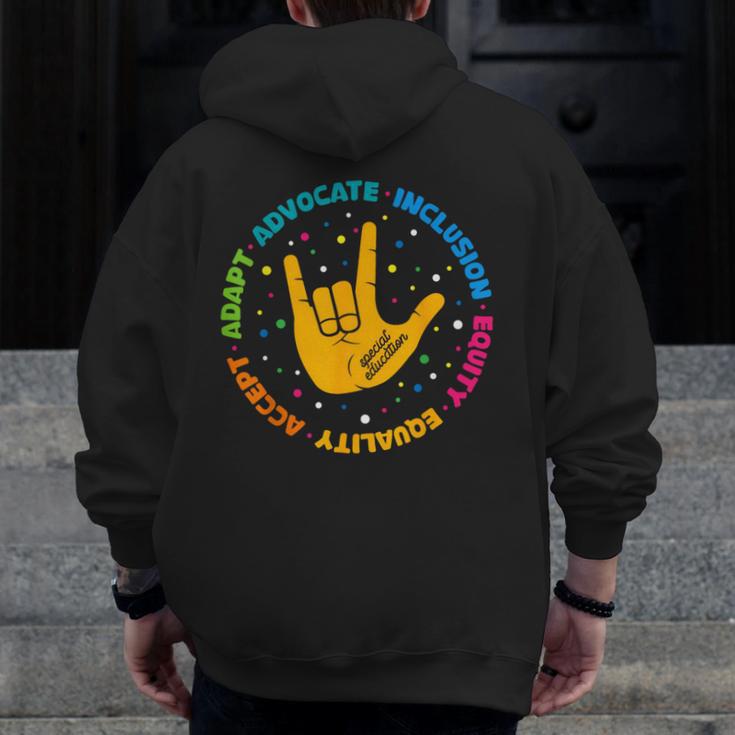 Special Education Teacher Inspirational SPED Teachers Autism Men Zip Up Hoodie Back Print, funny design Special Education Teacher Inspirational SPED Teachers Autism Men Zip Up Hoodie Back Print, funny design