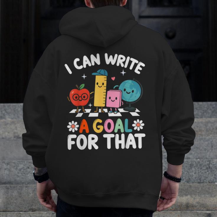 Special Education i Can Write a Goal For That Sped Teacher Men Zip Up Hoodie Back Print, funny design Special Education i Can Write a Goal For That Sped Teacher Men Zip Up Hoodie Back Print, funny design