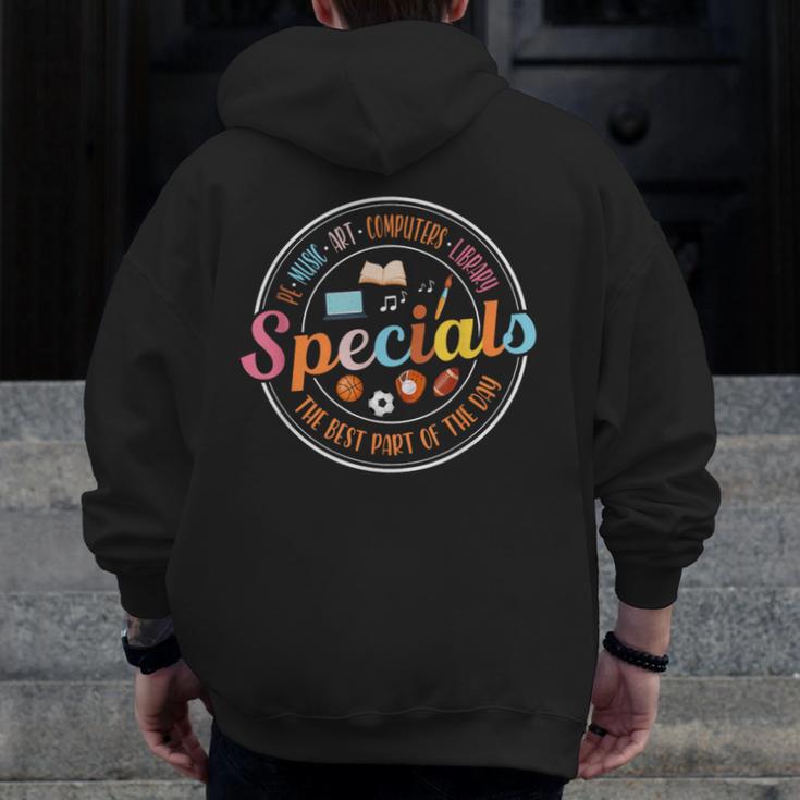 Special Teacher Music Art Library Physical Education Men Zip Up Hoodie Back Print, funny design Special Teacher Music Art Library Physical Education Men Zip Up Hoodie Back Print, funny design
