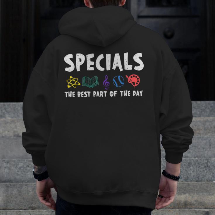 Specials The Best Part Of The Day Men Women Teacher Men Zip Up Hoodie Back Print, funny design
