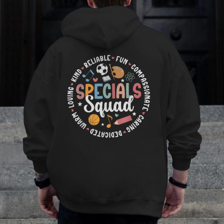 Specials Squad Appreciation Specials Team Specials Teacher Men Zip Up Hoodie Back Print, funny design