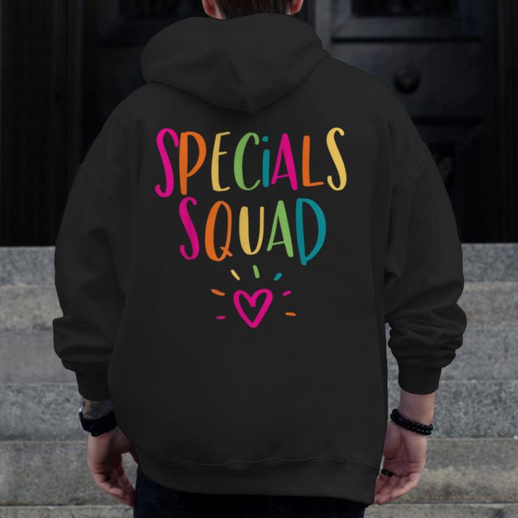 Specials Squad Art Music PE Tech Gym Teacher Team Men Zip Up Hoodie Back Print, Pe Teacher Gifts, funny design Specials Squad Art Music PE Tech Gym Teacher Team Men Zip Up Hoodie Back Print, Pe Teacher Gifts, funny design