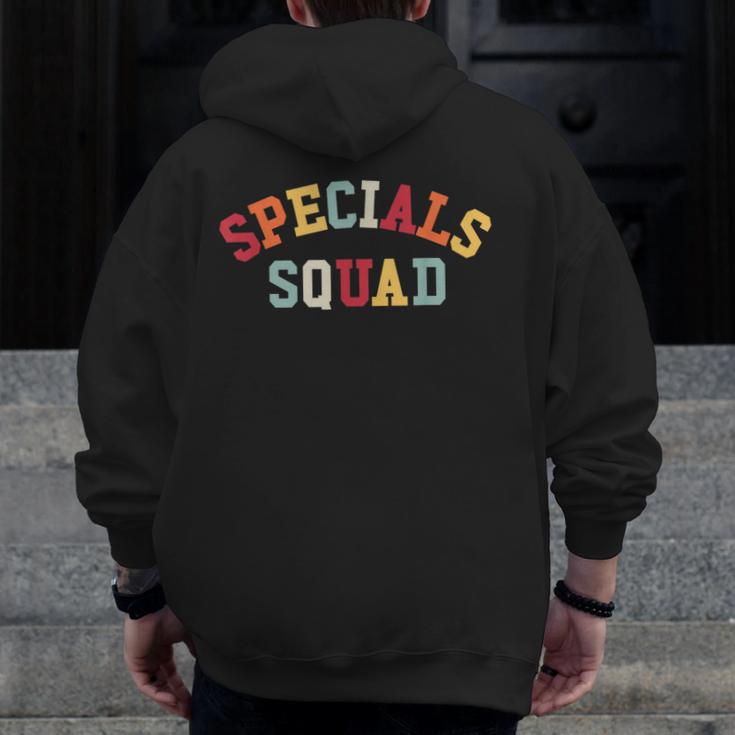 Specials Squad Co-Curricular Teachers Team For Men Women Men Zip Up Hoodie Back Print, funny design Specials Squad Co-Curricular Teachers Team For Men Women Men Zip Up Hoodie Back Print, funny design