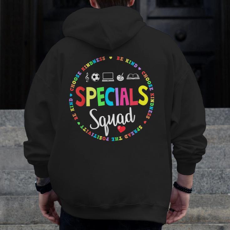 Specials Squad Teacher TRIBE Team Back To Primary School Men Women Girls Kids Men Zip Up Hoodie Back Print, funny design
