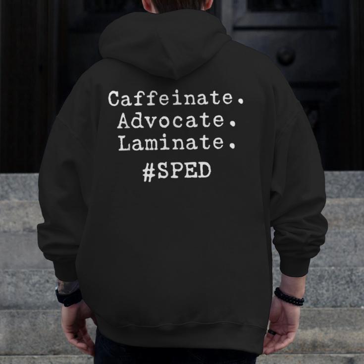 SPED Special Ed Teacher Para Aide Assistant For Men Women Men Zip Up Hoodie Back Print, funny design SPED Special Ed Teacher Para Aide Assistant For Men Women Men Zip Up Hoodie Back Print, funny design