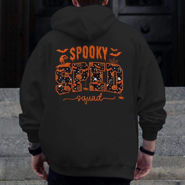 Sped Squad Team Special Education Teacher Halloween Men Zip Up Hoodie Back Print, funny design Sped Squad Team Special Education Teacher Halloween Men Zip Up Hoodie Back Print, funny design