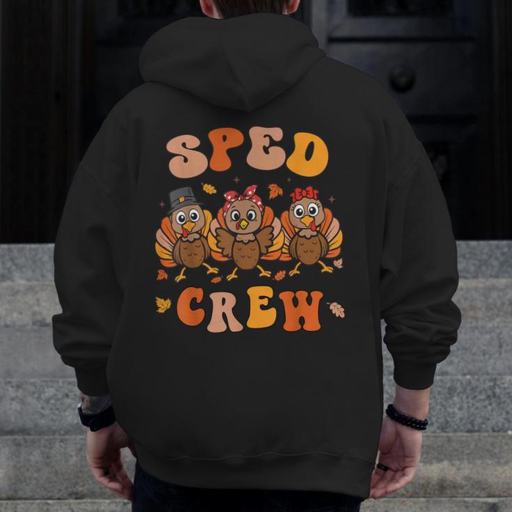 Sped Teacher Crew Thanksgiving Special Education Teacher Men Zip Up Hoodie Back Print, funny design Sped Teacher Crew Thanksgiving Special Education Teacher Men Zip Up Hoodie Back Print, funny design