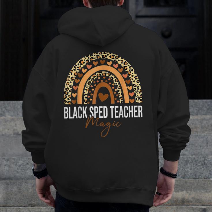 SPED Teacher Teacher Educator Magic Africa Proud Men Zip Up Hoodie Back Print, funny design SPED Teacher Teacher Educator Magic Africa Proud Men Zip Up Hoodie Back Print, funny design