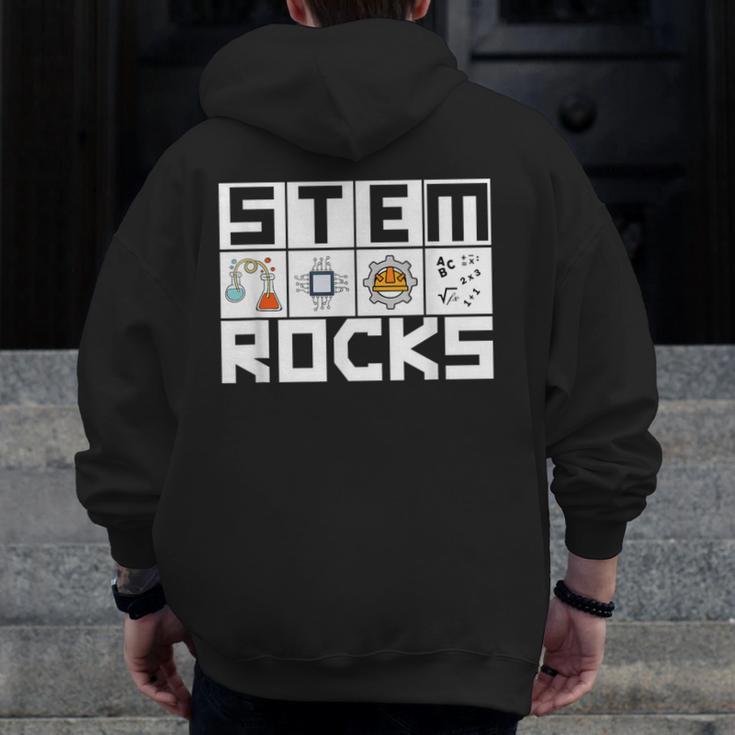STEM Rocks Science Technology Engineering Math STEM Teacher Men Zip Up Hoodie Back Print, Science Teacher Gifts, funny design STEM Rocks Science Technology Engineering Math STEM Teacher Men Zip Up Hoodie Back Print, Science Teacher Gifts, funny design