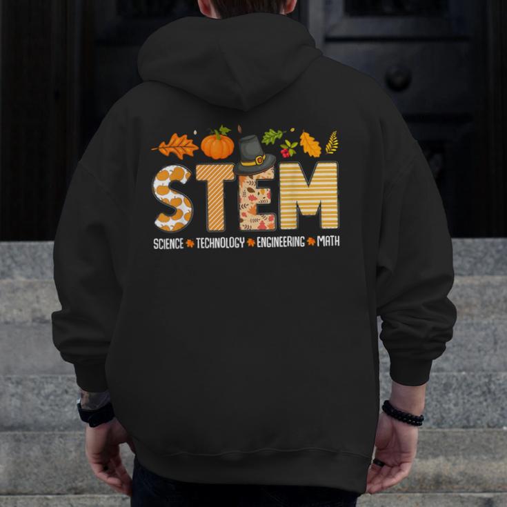 STEM Teacher Thanksgiving Grateful Educator Science Class Men Zip Up Hoodie Back Print, Science Teacher Gifts, funny design STEM Teacher Thanksgiving Grateful Educator Science Class Men Zip Up Hoodie Back Print, Science Teacher Gifts, funny design