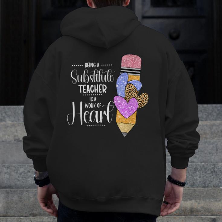 Being A Substitute Teacher Substitute Teaching Men Zip Up Hoodie Back Print, funny design Being A Substitute Teacher Substitute Teaching Men Zip Up Hoodie Back Print, funny design