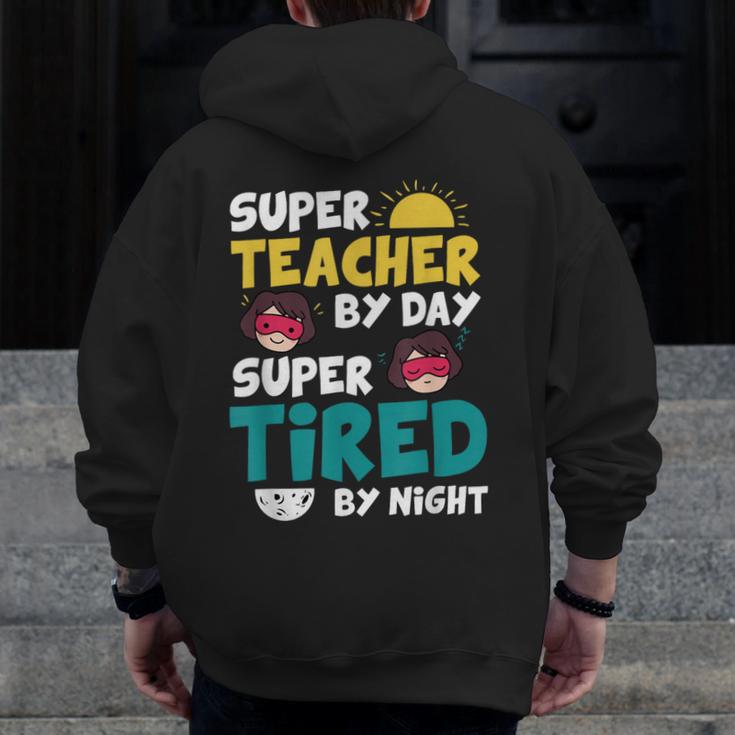 Super Hero Teacher Superheroes Men Zip Up Hoodie Back Print, Super Teacher Gifts, funny design Super Hero Teacher Superheroes Men Zip Up Hoodie Back Print, Super Teacher Gifts, funny design