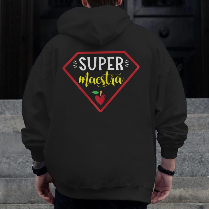 Super Heroe Maestra Espanol Spanish Super Teacher Men Zip Up Hoodie Back Print, Super Teacher Gifts, funny design Super Heroe Maestra Espanol Spanish Super Teacher Men Zip Up Hoodie Back Print, Super Teacher Gifts, funny design